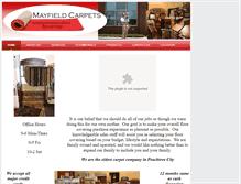 Tablet Screenshot of mayfieldcarpet.com